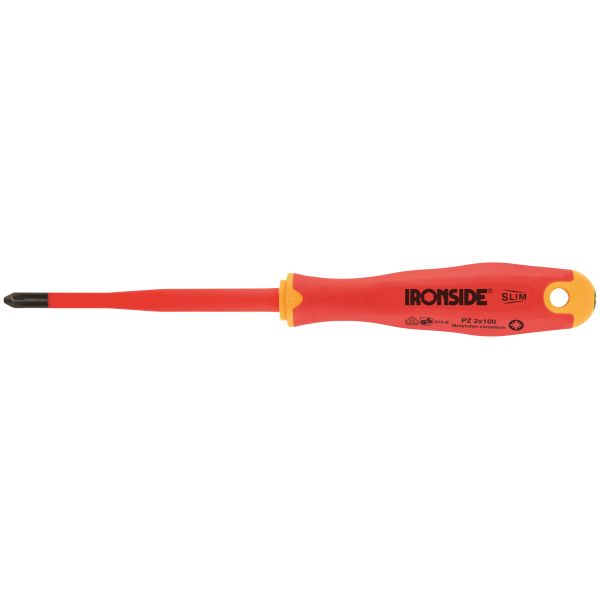 Ironside 100629 Isolert skrutrekker PZ, 2-komp, 1000 V PZ1 x 80 mm