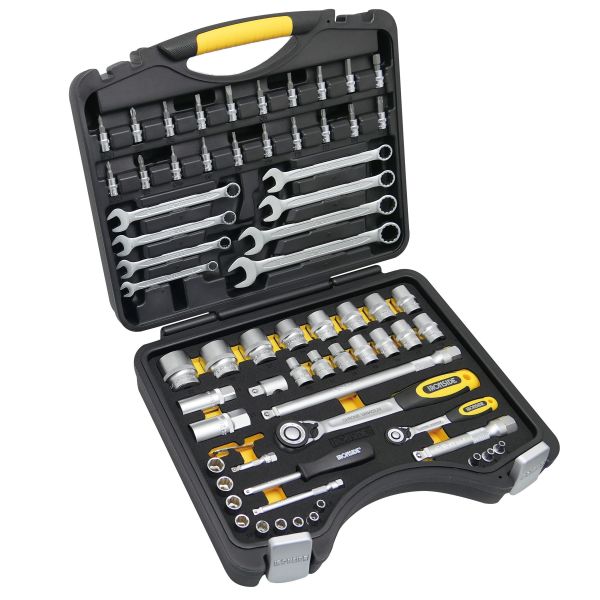 Ironside 102334 Pipenøkkelsett 1/4" og 1/2", 68 deler