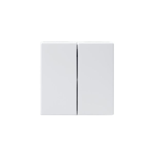 ABB 1785-84 Dobbelvipper for krone og dobbeltrapp Hvit