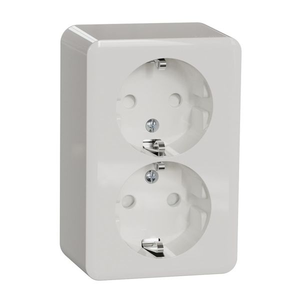 Schneider Electric Exxact Vekkuttak 2-veis, separat tenning, jordet