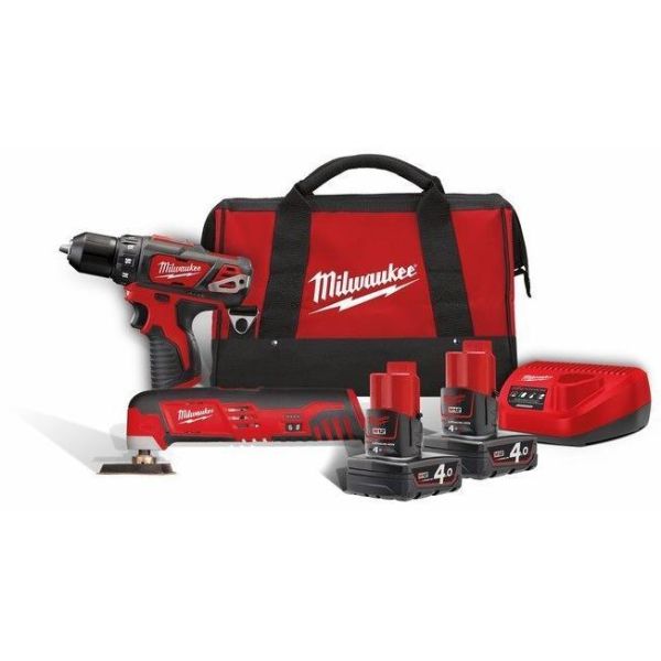 Milwaukee M12 BPP2D-402B Verktøypakke