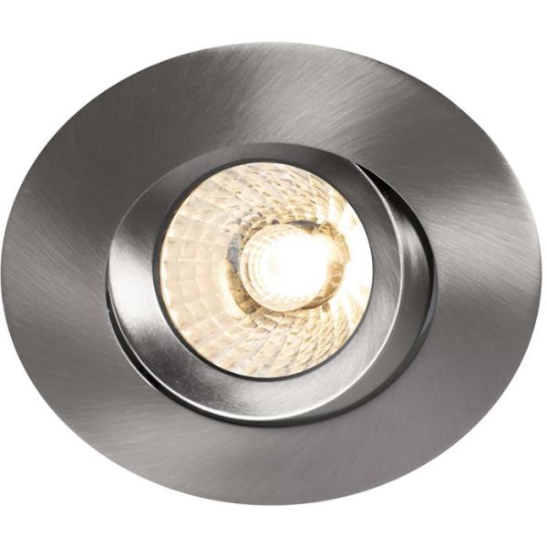 Hide-a-Lite Comfort G3 Tilt Downlight børstet stål, 2700 K