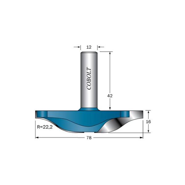 Cobolt 325-078B Frisfres R=22,2, D=78, L=16, S=12