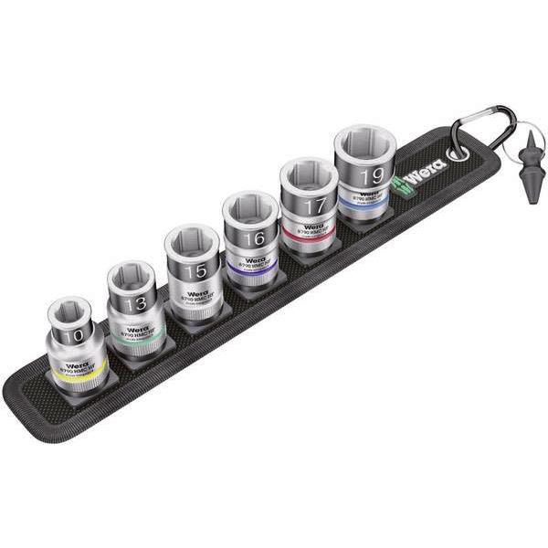 Wera Zyklop C 1 Pipesett med holderfunksjon, 1/2"