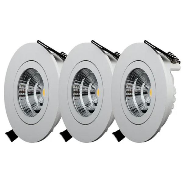 Designlight QB-301MW Downlight tilt, 3-pakning 2700 K