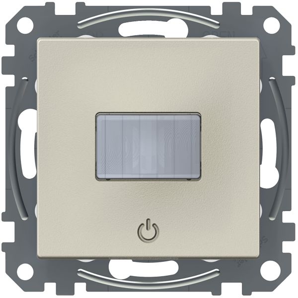 Schneider Electric Exxact Bevegelsessensor med trykknapp Metallic, matt