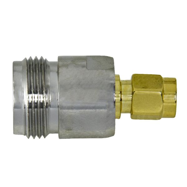 Televes 411221 Kontaktovergang SMA til N, for 50 ohm N-hunn til SMA-hann
