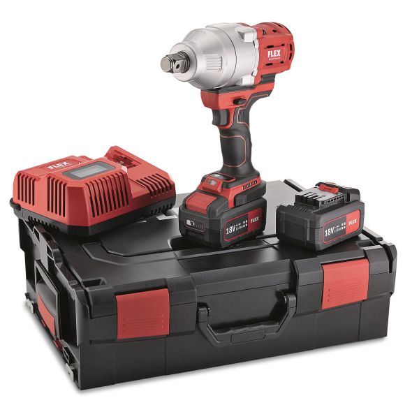 Flex IW3/4" 18.0-EC Muttertrekker med batterier og lader
