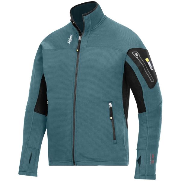 Snickers 9438 Jakke blå/svart, microfleece XS