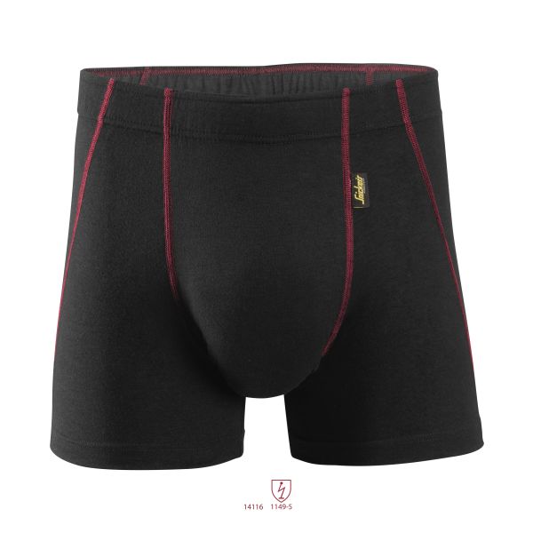 Snickers 9463 ProtecWork Boksershorts svart, flammesikring XS