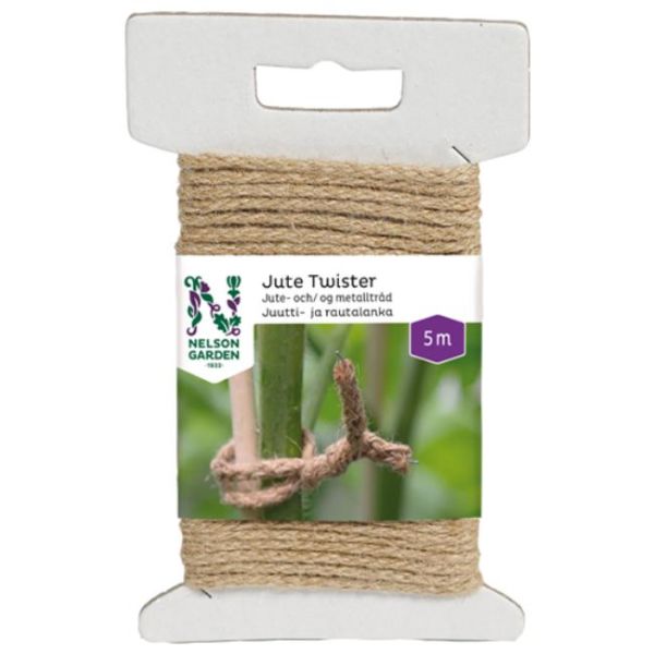 Nelson Garden Jute Twister Bindetråd natur, 5 m