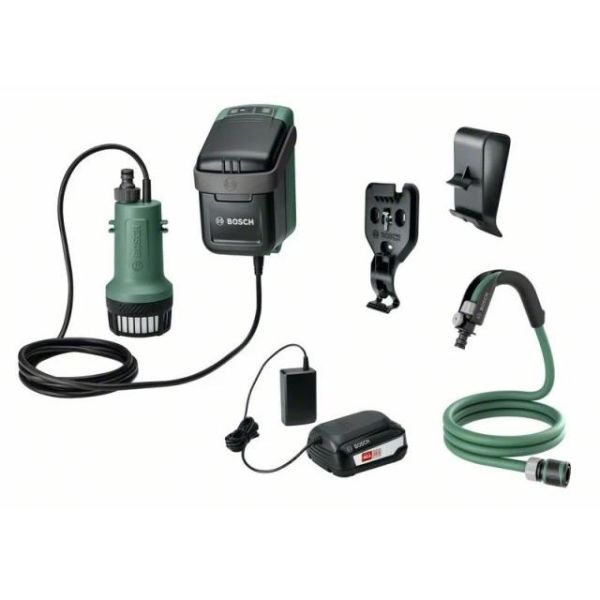 Bosch DIY GardenPump 18 Hagepumpe med 2,5 Ah-batteri og lader