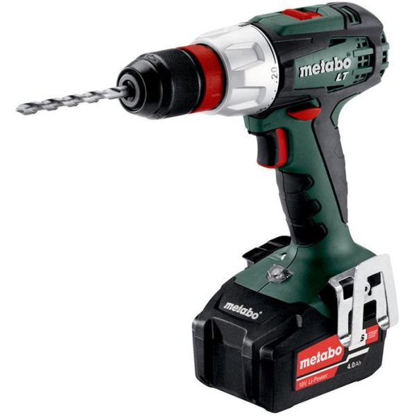 Metabo BS 18 LT QUICK Borskrutrekker med 4,0 Ah-batterier og lader