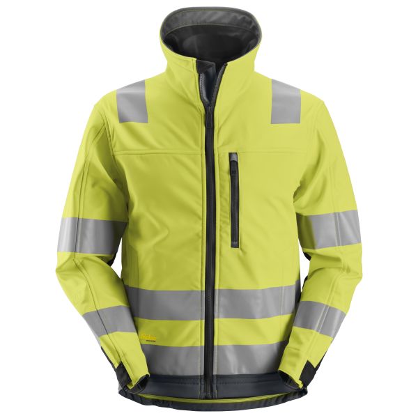 Snickers 1230 AllroundWork Softshelljakke varsel, gul XS