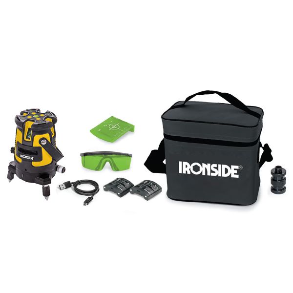 Ironside 102381 Krysslaser med grønn laser