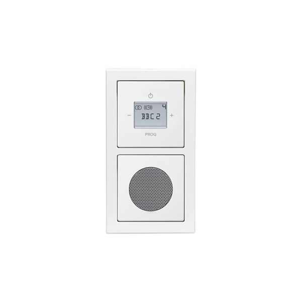 ABB 8220-84 Digitalradio 2-roms ramme, hvit