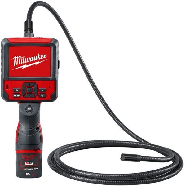 Milwaukee M12 ICAV3-201C Inspeksjonskamera med 2,0Ah batteri og lader