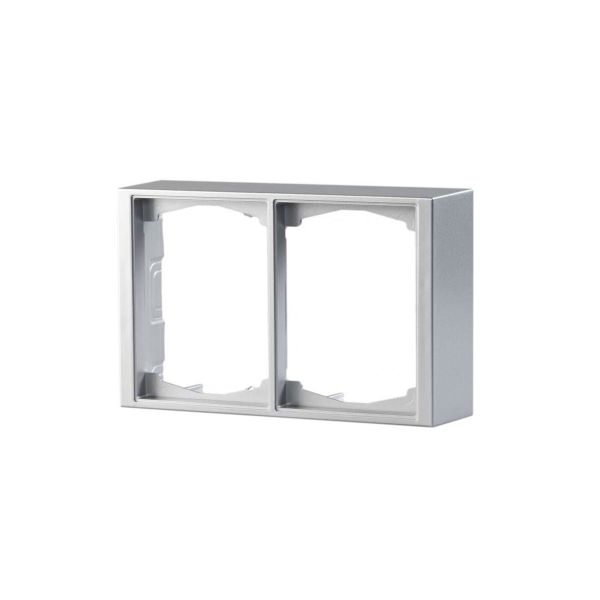 ABB Impressivo Forhøyningsramme 2-veis, aluminium 2 rom