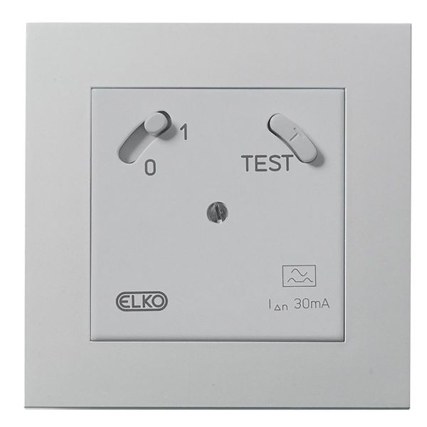 Elko Plus Jordfeilbryter Plus-ramme, 30 MA Aluminium