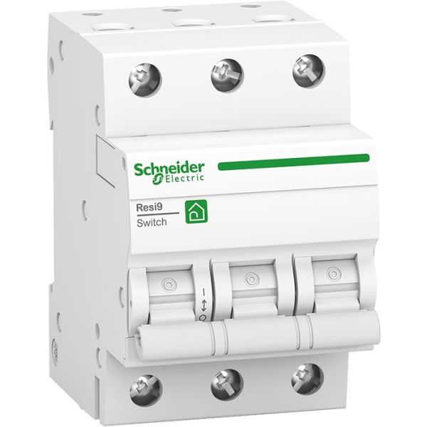 Schneider Electric Resi9 Hovedbryter 3-polet, med vippe