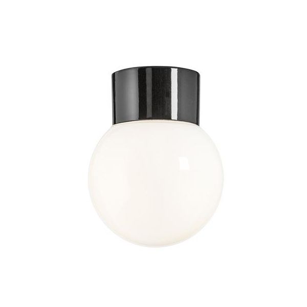 Ifö Electric 6040-840-16 Takarmatur blank, svart, rett, IP54, LED