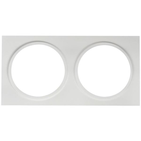 Hide-a-Lite 7470046 Dekorramme Ø 85 mm, hvit II: for 2 armaturer