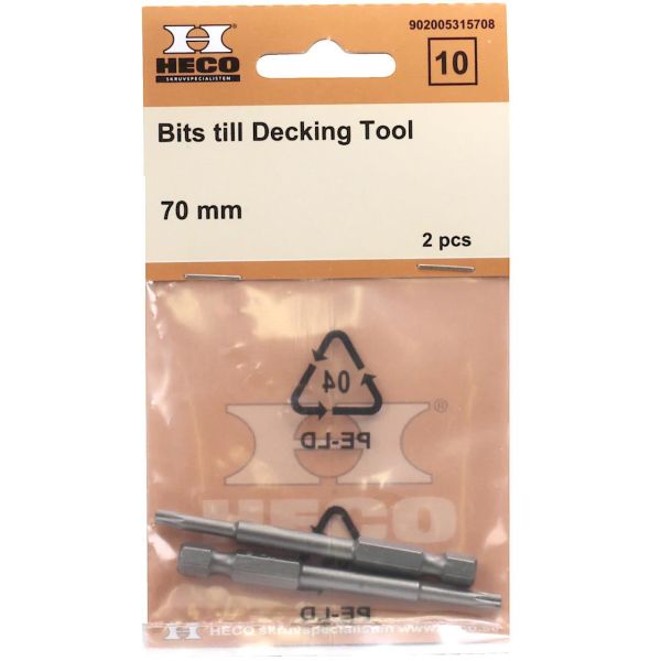 Heco 902005315708 Biter til Decking tool, 2-pakning