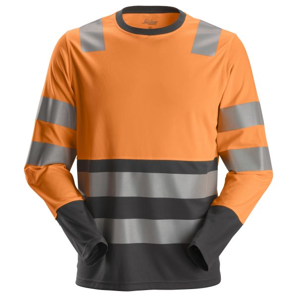 Snickers 2433 AllroundWork Genser varsel, oransje XS