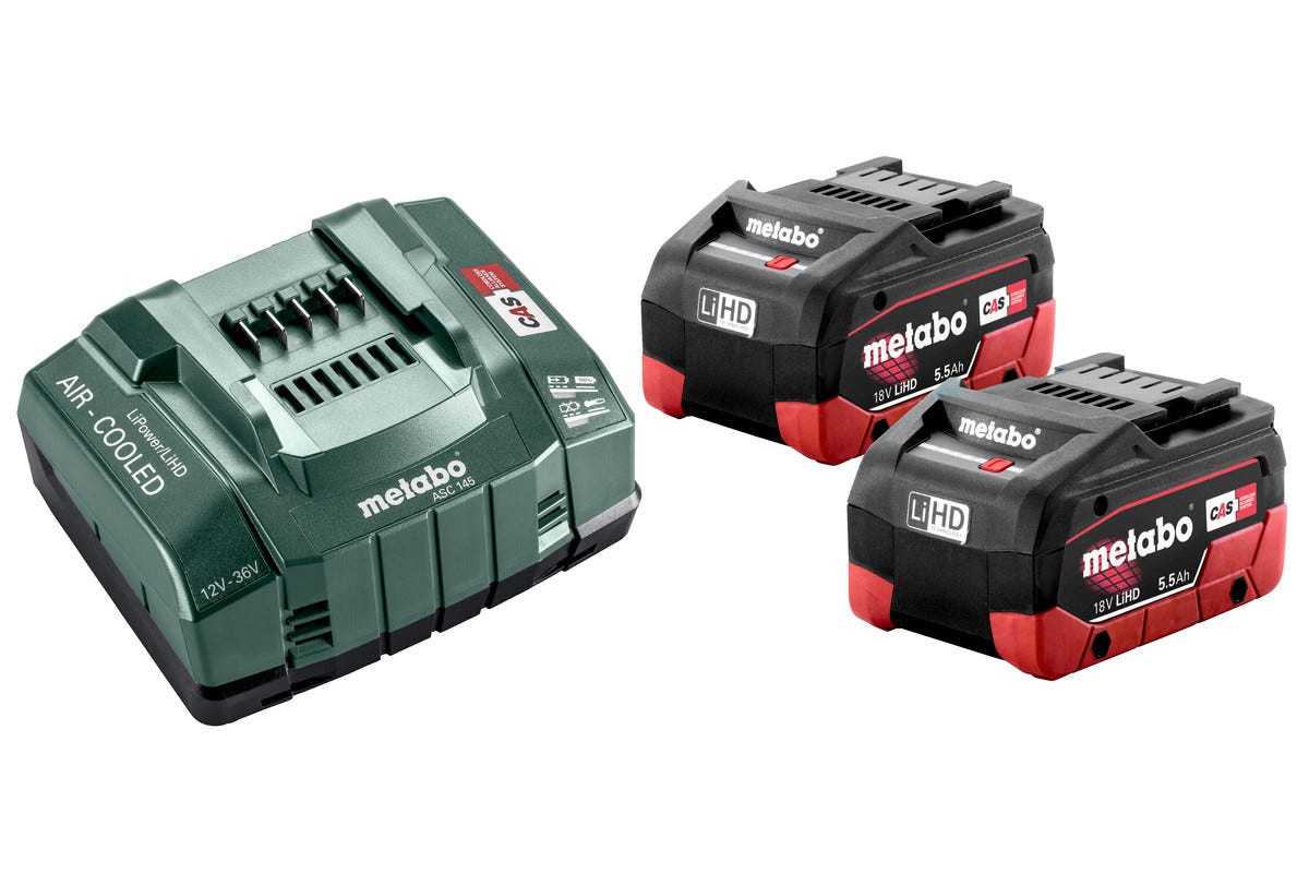 Metabo Batterisett 2X5,5AH LIHD