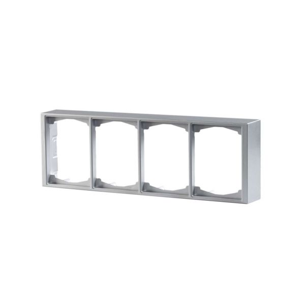 ABB Impressivo Forhøyningsramme 2-veis, aluminium 4 rom