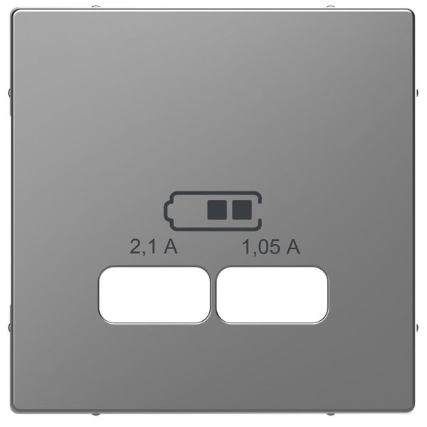Schneider Electric MTN4367-6036 Midtplate 2xUSB Sølv