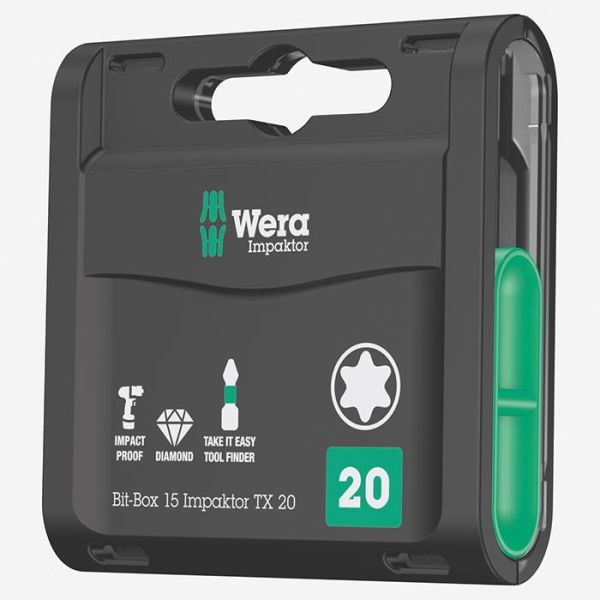 Wera Impaktor TX20 Bits 15-pakning Impaktor TX20