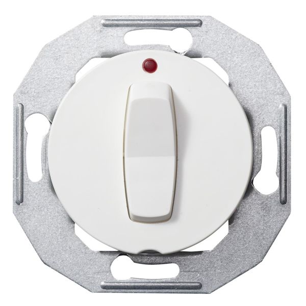 Schneider Electric WDE011004 Vippetrykknapp 1-polet, vekslende Hvit