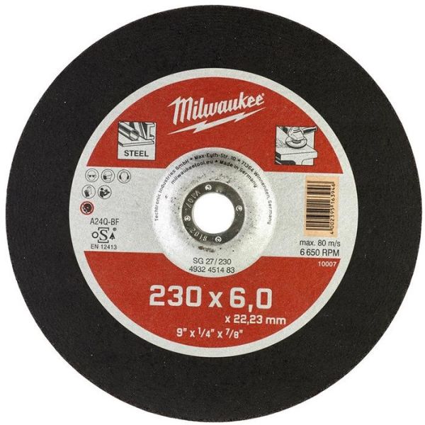 Milwaukee SG 27 Contractor Kappskive 230x6 mm