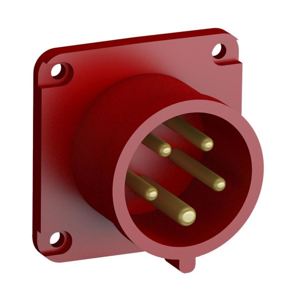 ABB 2CMA102331R1000 Panelinntak hurtigtilkoblet, vibrasjonsbestandig Rett, 5-polet, 16 A, 60x60 mm