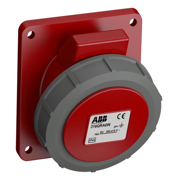 ABB 2CMA102318R1000 Paneluttak hurtigtilkoblet, vibrasjonsbestandig Vinklet, 4-polet, 16 A