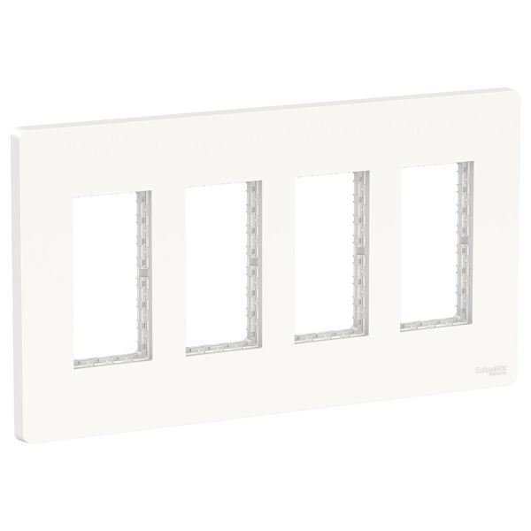 Schneider Electric NU024418 Dekkramme vertikal, hvit 4 rader