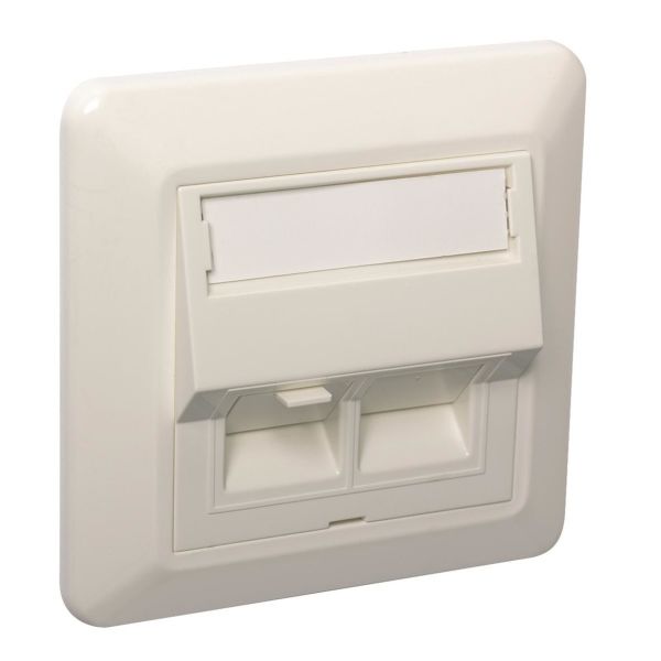 Elko EKO05556 Modulæruttak vinklet, STP C6A TL 1 x RJ45