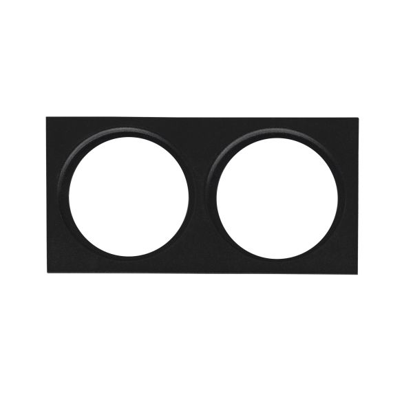 Hide-a-Lite 7474492 Dekorramme Ø85 mm, svart II: for 2 armaturer