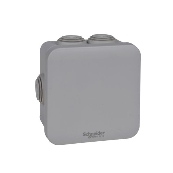 Schneider Electric ENN05004 Koblingsboks grå, utvendig 80 x 80 x 45 mm