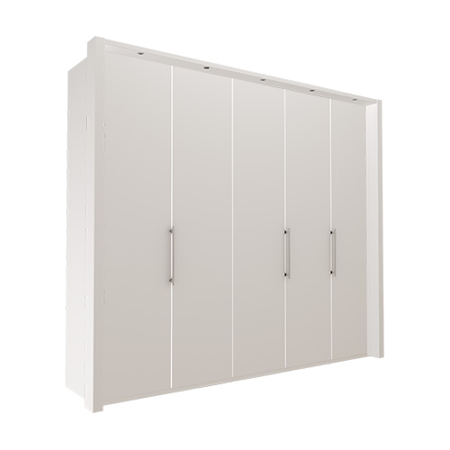 Garderobe Atlanta - Hvit 250 cm, 236 cm, Med ramme