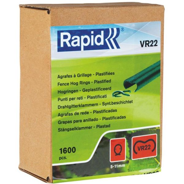 Rapid VR22 Rundklammer grønn 1600-pakning