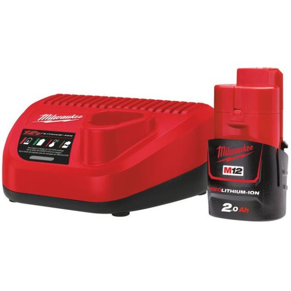 Milwaukee M12 NRG-201 Ladepakke