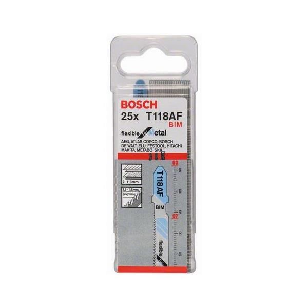 Bosch Fleksibel for metall Stikksagblad For 1-3 mm plate, 92 mm 25-pakn.
