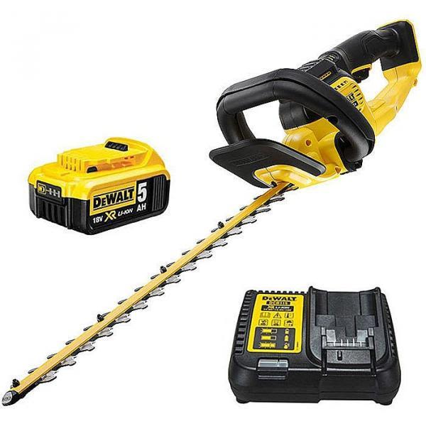 Dewalt DCMHT563P1-QW Hekksaks med 5 Ah-batteri og lader
