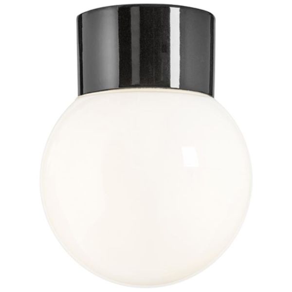 Ifö Electric Classic Glob Takarmatur blank, rett, IP54 Svart
