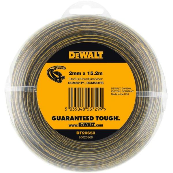 Dewalt DT20650 Trimmertråd 2mm x 15,2m