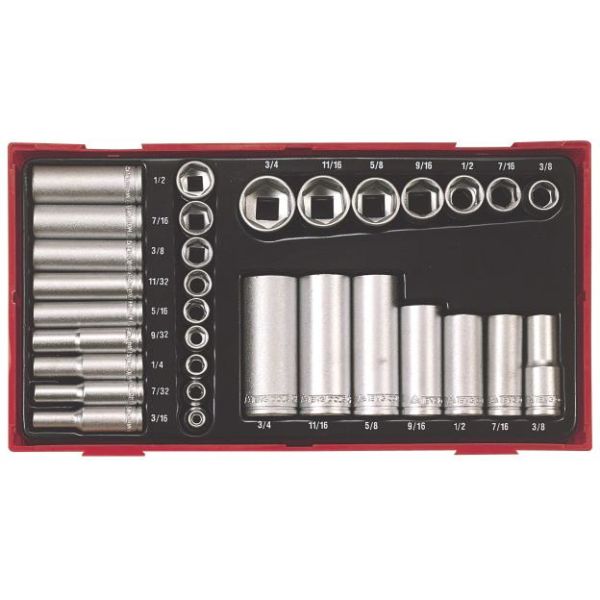 Teng Tools TTAF32 Pipenøkkelsett 32 deler