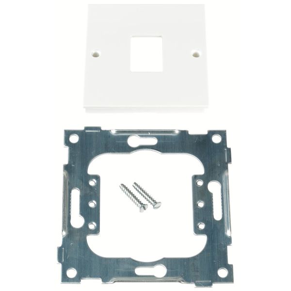 Elko EKO08999 Midtplate rett, Keystone 1 x RJ45