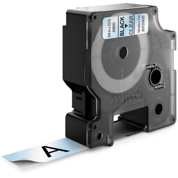DYMO Standard D1 Teip 19mm Svart på transparent